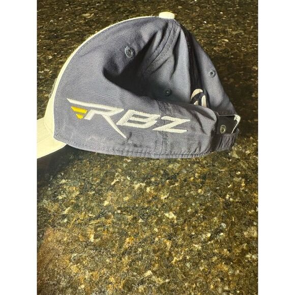 TaylorMade Men's Adjustable Golf Cap Navy & White One Size - Picture 3 of 7